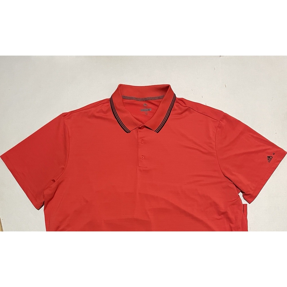Adidas Polo Shirt Mens Size 5XL Red Golf Collared‎ Perfomance Activewear
